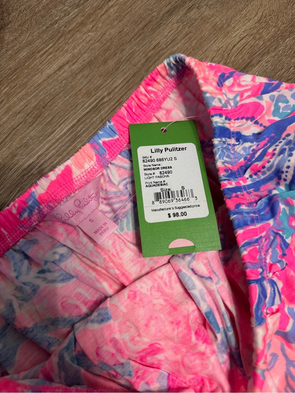 Lilly Pulitzer Strapless Windsor Dress - Light Pascha - Aquadesiac - Picture 2 of 2